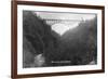 Alaska - View of Hurricane Gulch Bridge-Lantern Press-Framed Art Print