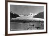 Alaska - View of Mendenhall Glacier-Lantern Press-Framed Art Print