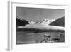 Alaska - View of Mendenhall Glacier-Lantern Press-Framed Art Print