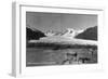 Alaska - View of Mendenhall Glacier-Lantern Press-Framed Art Print