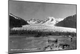 Alaska - View of Mendenhall Glacier-Lantern Press-Mounted Art Print