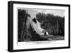 Alaska - View of New AK Highway as a Dirt Road-Lantern Press-Framed Art Print