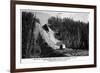 Alaska - View of New AK Highway as a Dirt Road-Lantern Press-Framed Premium Giclee Print