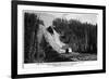 Alaska - View of New AK Highway as a Dirt Road-Lantern Press-Framed Premium Giclee Print