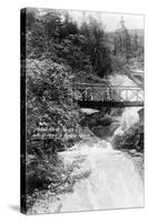 Alaska - View of Pitch Fork Falls along White Pass and Yukon Route-Lantern Press-Stretched Canvas