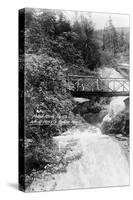 Alaska - View of Pitch Fork Falls along White Pass and Yukon Route-Lantern Press-Stretched Canvas