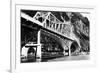 Alaska - View of the Douglas Bridge-Lantern Press-Framed Premium Giclee Print