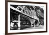 Alaska - View of the Douglas Bridge-Lantern Press-Framed Premium Giclee Print