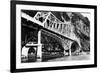 Alaska - View of the Douglas Bridge-Lantern Press-Framed Premium Giclee Print