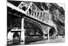 Alaska - View of the Douglas Bridge-Lantern Press-Mounted Premium Giclee Print