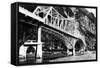 Alaska - View of the Douglas Bridge-Lantern Press-Framed Stretched Canvas