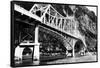 Alaska - View of the Douglas Bridge-Lantern Press-Framed Stretched Canvas