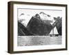 Alaska View - Sailing Along Coast Glacier Views Photograph-Lantern Press-Framed Art Print