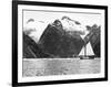 Alaska View - Sailing Along Coast Glacier Views Photograph-Lantern Press-Framed Art Print