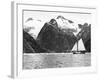 Alaska View - Sailing Along Coast Glacier Views Photograph-Lantern Press-Framed Art Print