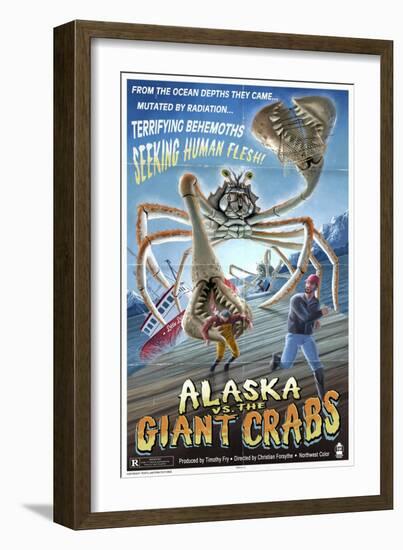 Alaska vs. the Giant Crabs-Lantern Press-Framed Art Print