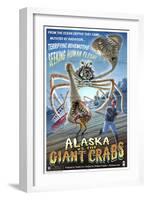 Alaska vs. the Giant Crabs-Lantern Press-Framed Art Print