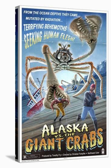 Alaska vs. the Giant Crabs-Lantern Press-Stretched Canvas