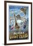 Alaska vs. the Giant Crabs-Lantern Press-Framed Art Print