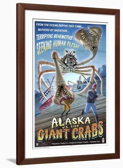 Alaska vs. the Giant Crabs-Lantern Press-Framed Art Print