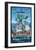 Alaska vs. the Invaders from the Deep-Lantern Press-Framed Art Print