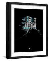 Alaska Word Cloud 1-NaxArt-Framed Art Print