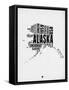 Alaska Word Cloud 2-NaxArt-Framed Stretched Canvas