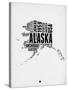 Alaska Word Cloud 2-NaxArt-Stretched Canvas