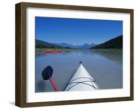 Alaska, Wrangell-St Elias National Park and Preserve, Kayaking in Moose Valley, USA-John Warburton-lee-Framed Photographic Print