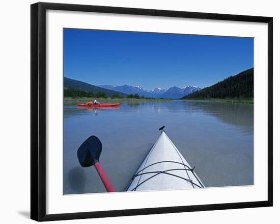 Alaska, Wrangell-St Elias National Park and Preserve, Kayaking in Moose Valley, USA-John Warburton-lee-Framed Photographic Print