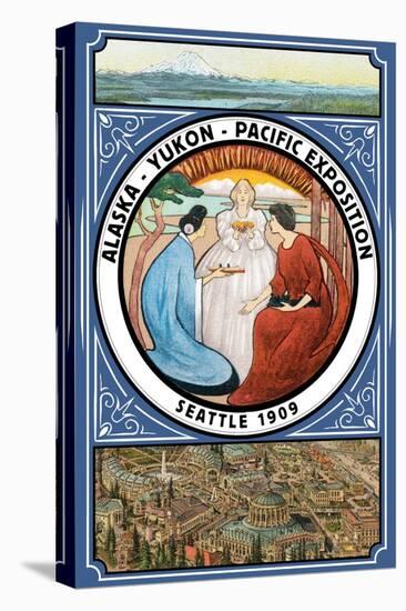 Alaska-Yukon-Pacific 1909 Exposition - Seattle, WA-Lantern Press-Stretched Canvas