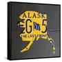 Alaska-Design Turnpike-Framed Stretched Canvas