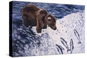 Alaskan Brown Bear, 2002-Joe Heaps Nelson-Stretched Canvas