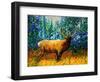 Alaskan Elk-Megan Aroon Duncanson-Framed Art Print