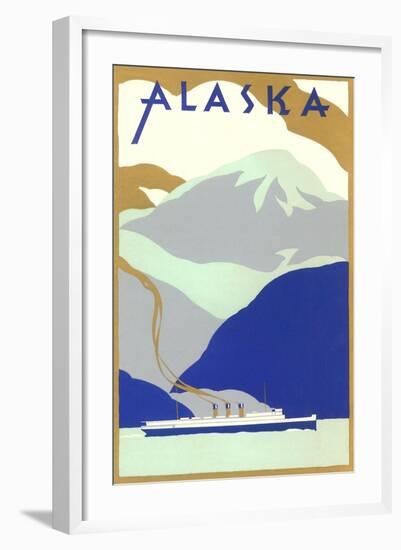 Alaskan Scene, Poster Style-null-Framed Art Print