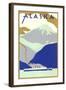 Alaskan Scene, Poster Style-null-Framed Art Print