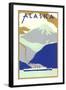 Alaskan Scene, Poster Style-null-Framed Art Print