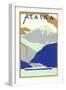 Alaskan Scene, Poster Style-null-Framed Art Print