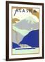 Alaskan Scene, Poster Style-null-Framed Art Print