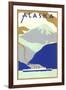 Alaskan Scene, Poster Style-null-Framed Art Print