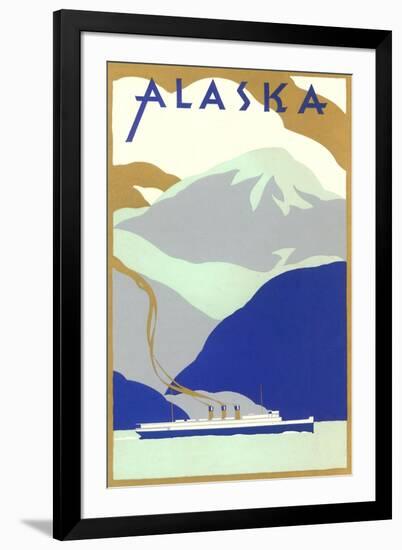 Alaskan Scene, Poster Style-null-Framed Art Print
