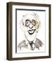 Alastair Sim - Scottish comic actor, 1900 - 1976-Neale Osborne-Framed Giclee Print