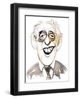 Alastair Sim - Scottish comic actor, 1900 - 1976-Neale Osborne-Framed Giclee Print