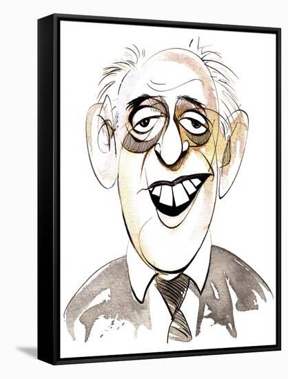 Alastair Sim - Scottish comic actor, 1900 - 1976-Neale Osborne-Framed Stretched Canvas