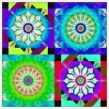 A Mandala Ornament from Flower Photographs, Conceptual Layer Work-Alaya Gadeh-Photographic Print