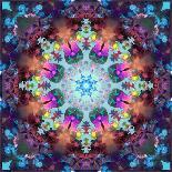 A Mandala from Flowers in Vintage Pastel Tones-Alaya Gadeh-Photographic Print