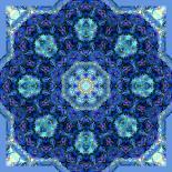 A Mandala from Flowers in Vintage Pastel Tones-Alaya Gadeh-Photographic Print