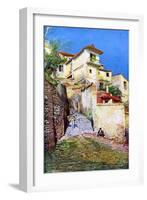 Albaicin, the Old Quarter of Granada, Andalusia, Spain, C1924-null-Framed Giclee Print