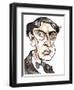 Alban Berg - colour caricature-Neale Osborne-Framed Giclee Print