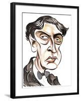 Alban Berg - colour caricature-Neale Osborne-Framed Giclee Print